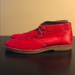 Boss Orange Calf Hair Lace Up Shoes